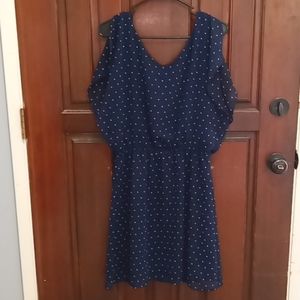 Gap casual dress blue with stars. Size L